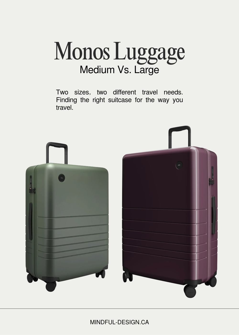 Monos Check-In Medium vs. Large: Which Luggage Size Should You&nbsp;Choose?